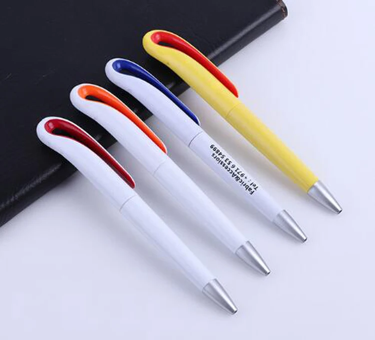 NPPL-017 белая пластиковая шариковая ручка твист действий пера с разноцветным бантом форма зажим для подарков