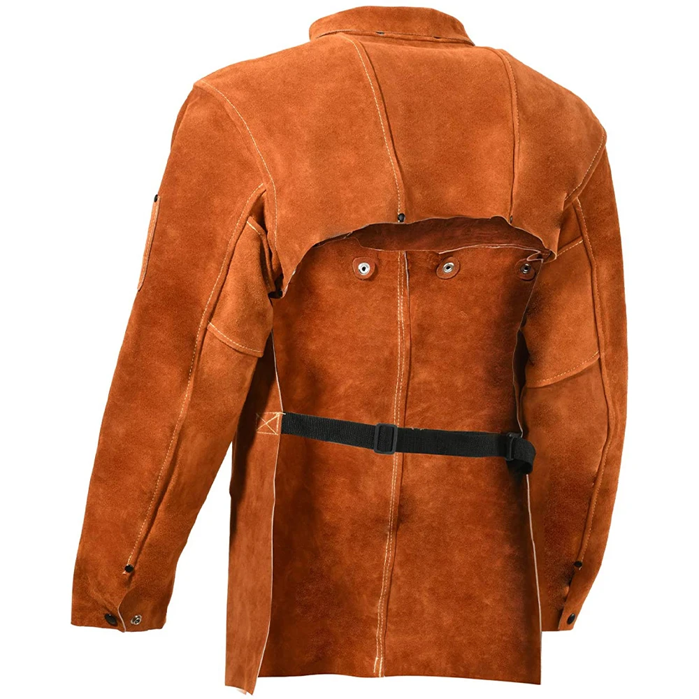 Split leather Welding Apron Welders Jacket Cow Leather Apron Welding Safety