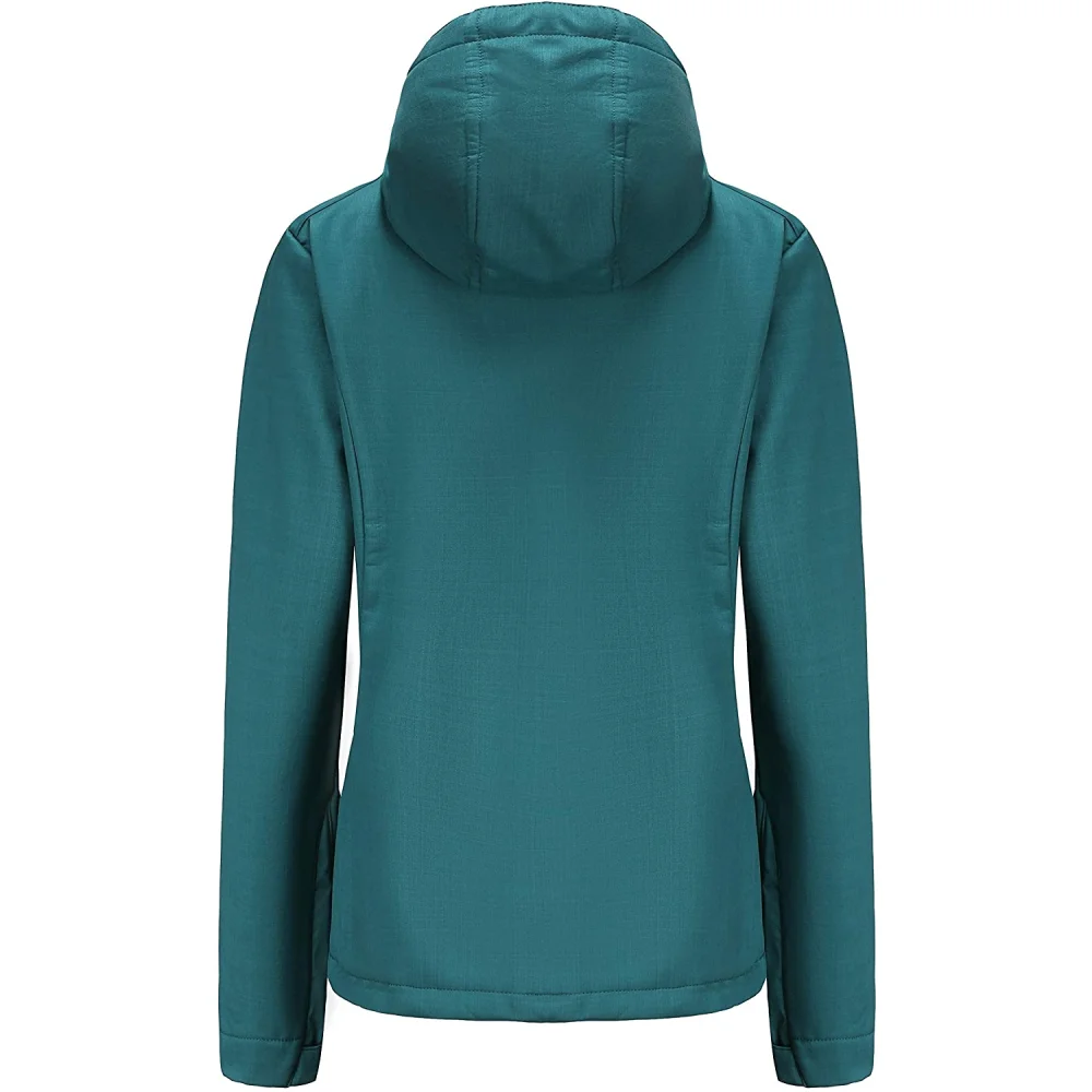 women soft shell jacket with hoodie