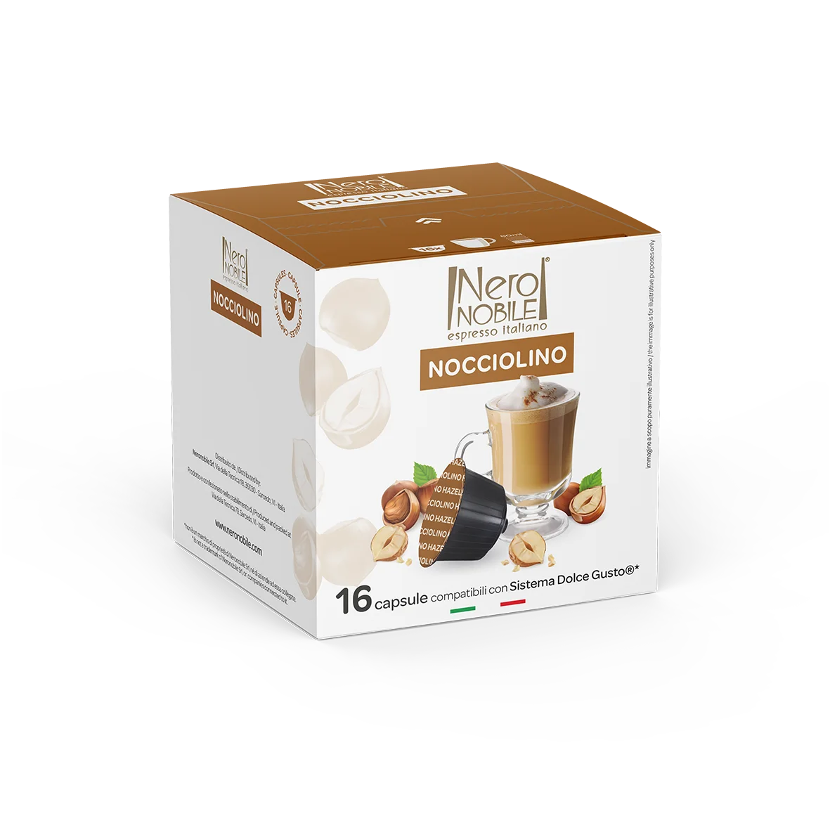 Dolce Gusto * совместимая капсула Neronobile, капсула для кофе с Лесным Орехом