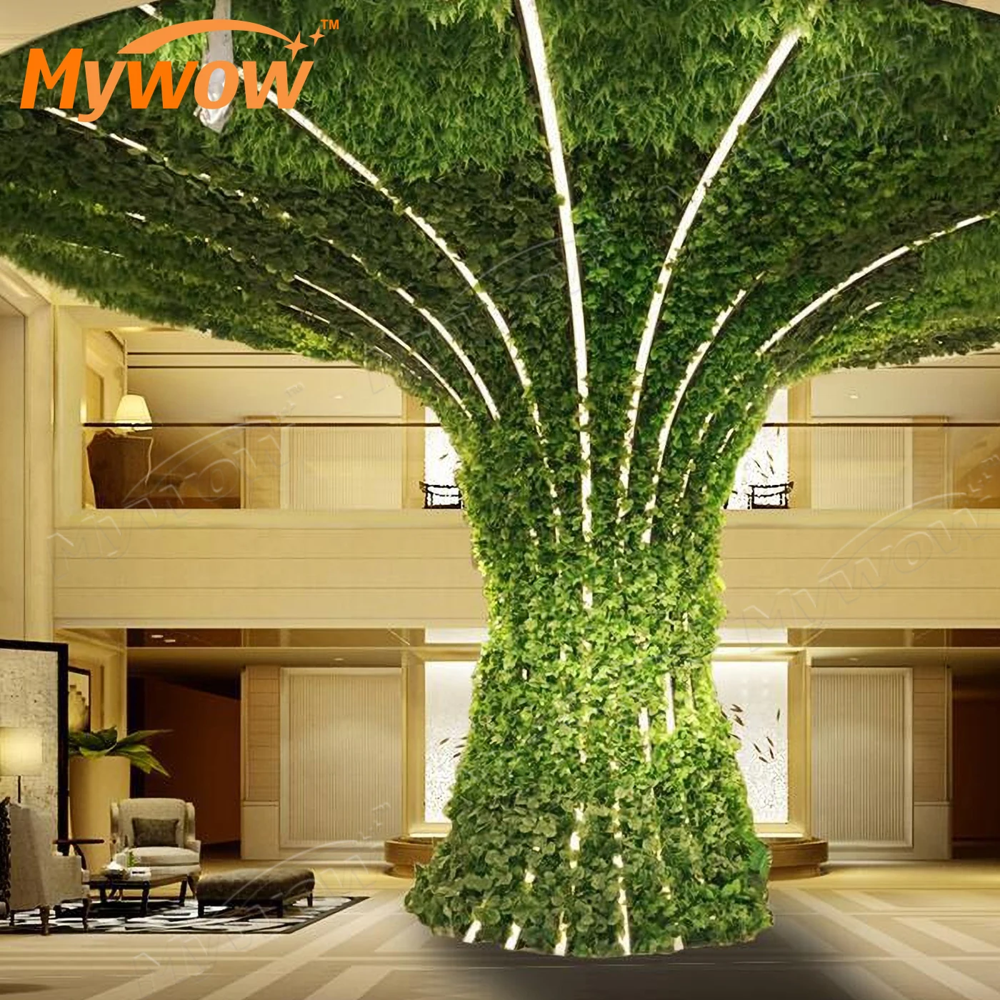 High quality 100% Botanical Imitation Real Touch Technology Green Wall Artificial Plants for background wall