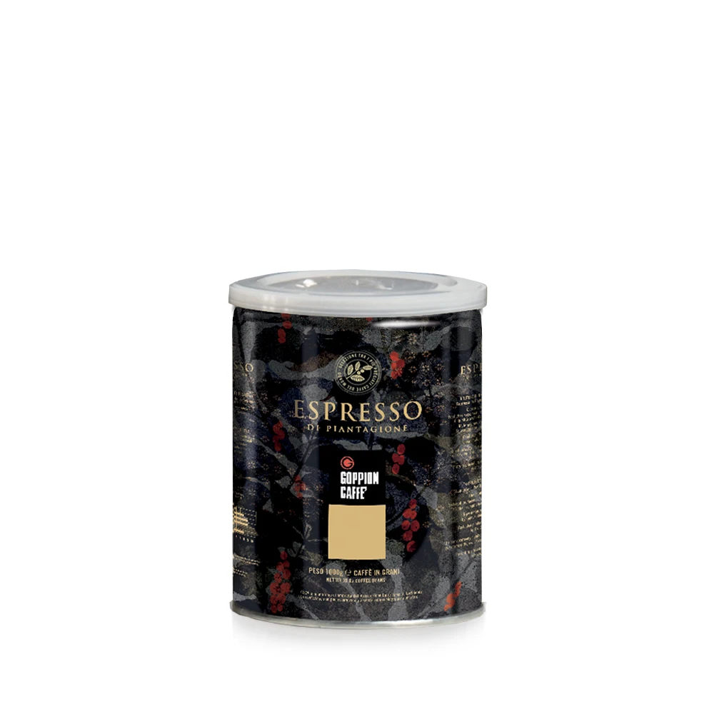 Wholesale Premium Made in Italy COFFEE BEANS 250g TIN 90% Arabic Espresso di Piantagione