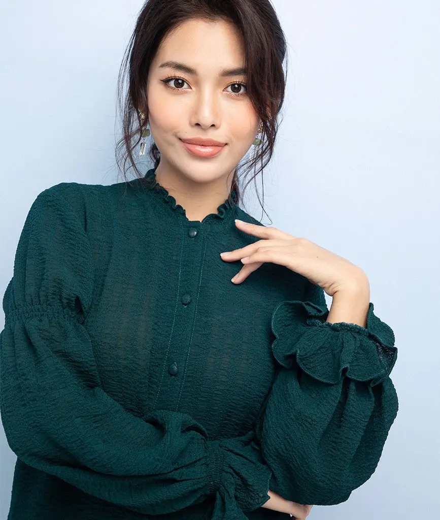 Вьетнамская одежда изготовленная на заказ шифоновая женская рубашка с длинным рукавом удобная и дышащая