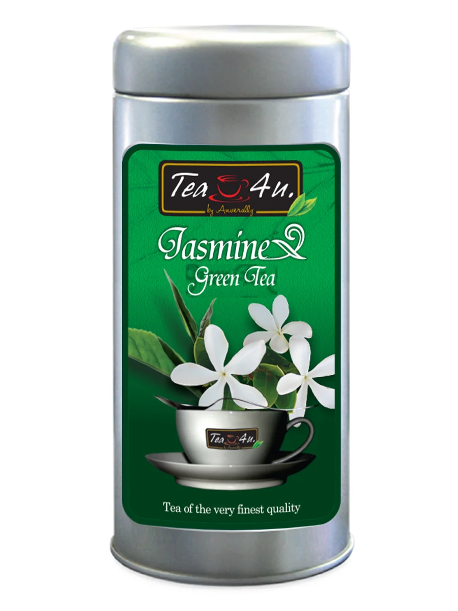 Tea4u Jasmine Green Tea Tin