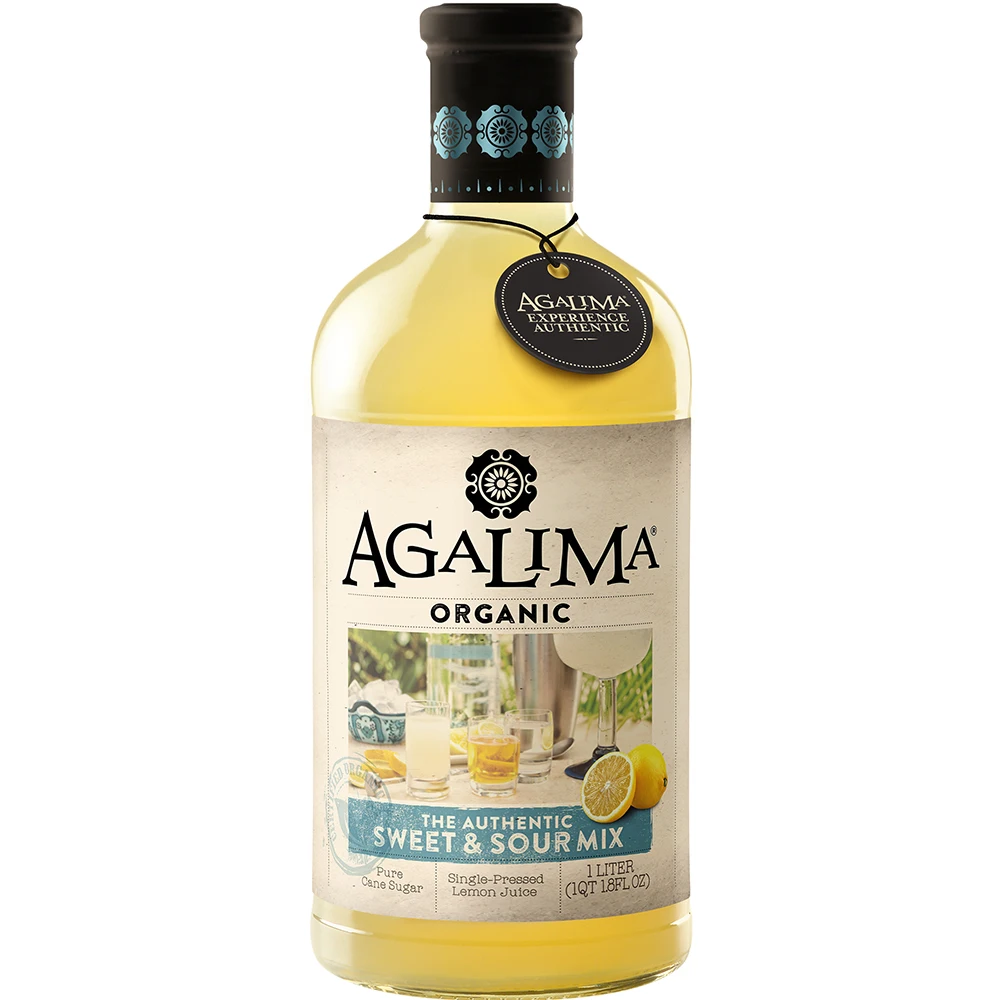 
Agalima Sweet & Sour - 1 Liter Ready-To-Use Non-Alcoholic Cocktail Mix 