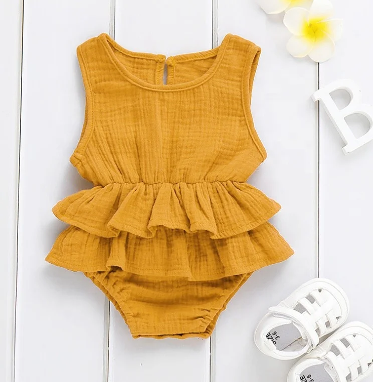 Girl Clothes Sleeveless Romper Tutu Dress 1PC Baby Girl Outfit baby clothes in bulk