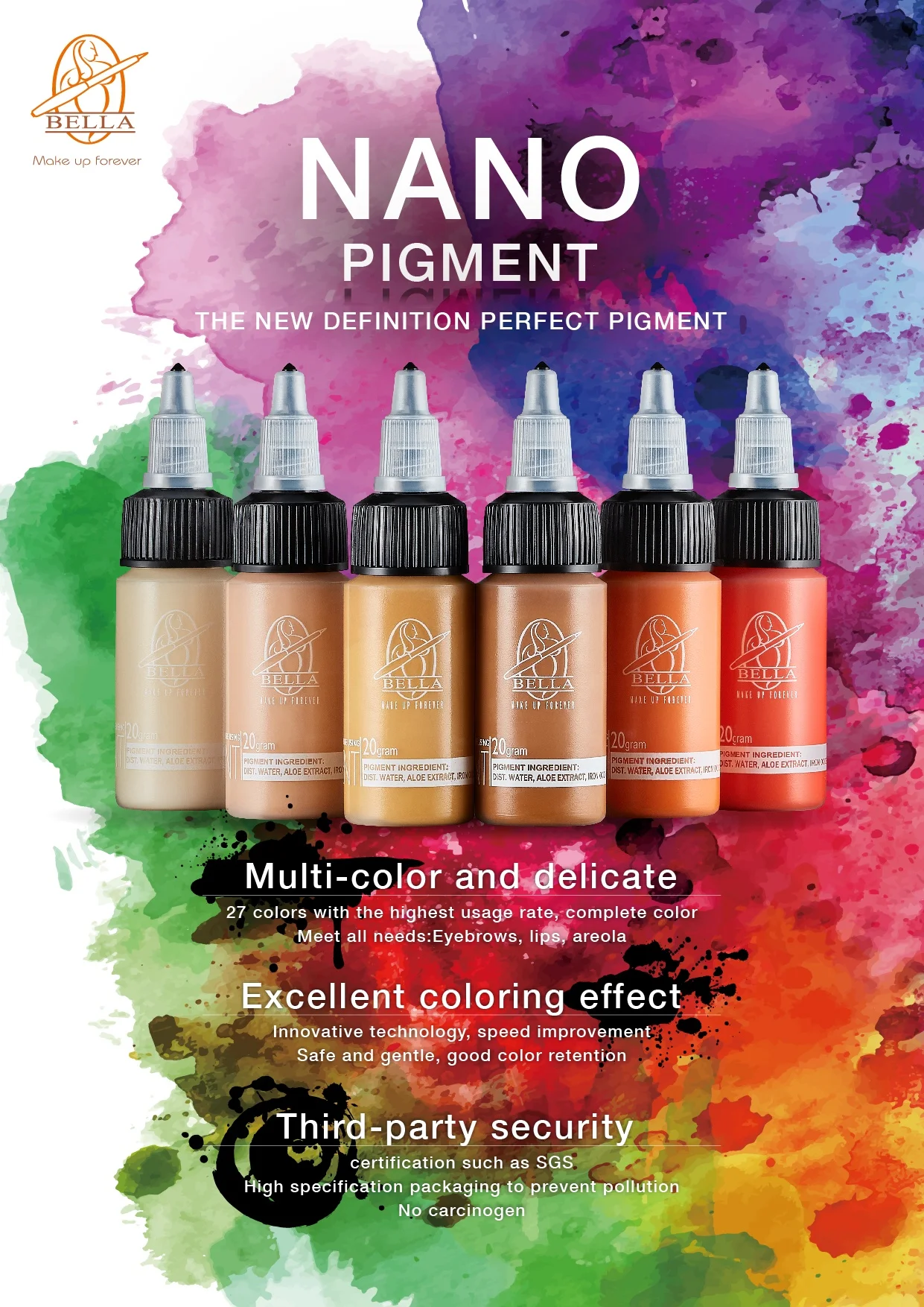 106 Permanent makeup ink tattoo pigment