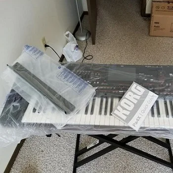 free Korg PA4X 76-Note professional arranger workstation keyboard w/speaker system