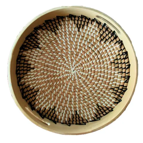 Whosale Natural Bamboo Seagrass Tray Bamboo Tray Seagrass Tray Made In Vietnam