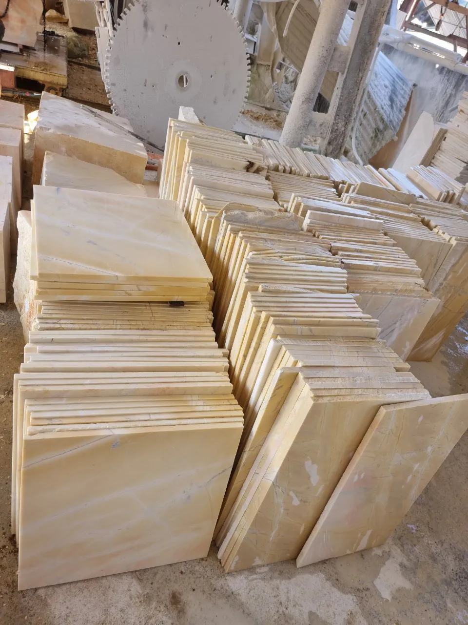 Yellow Marble tiles for wall, natural stone, Vietnam