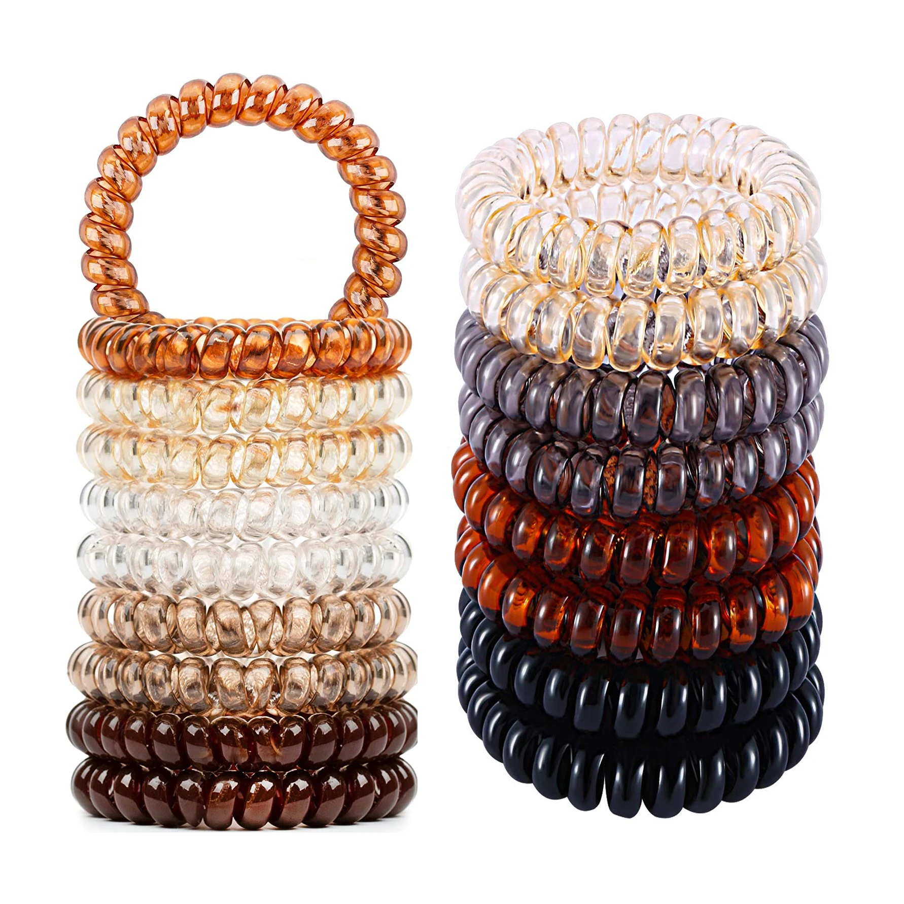 Best Selling Hair Accessory TPU Telephone Cord Hair Tie Elastic ponytail Hair Coils