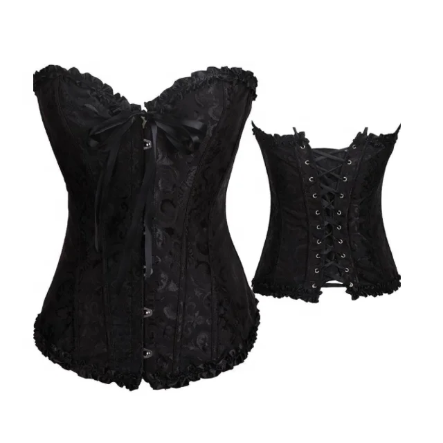 Genuine Quality Lace Up Vintage Corset Available For Women In Bright Multi Colors In Reasonable Prices