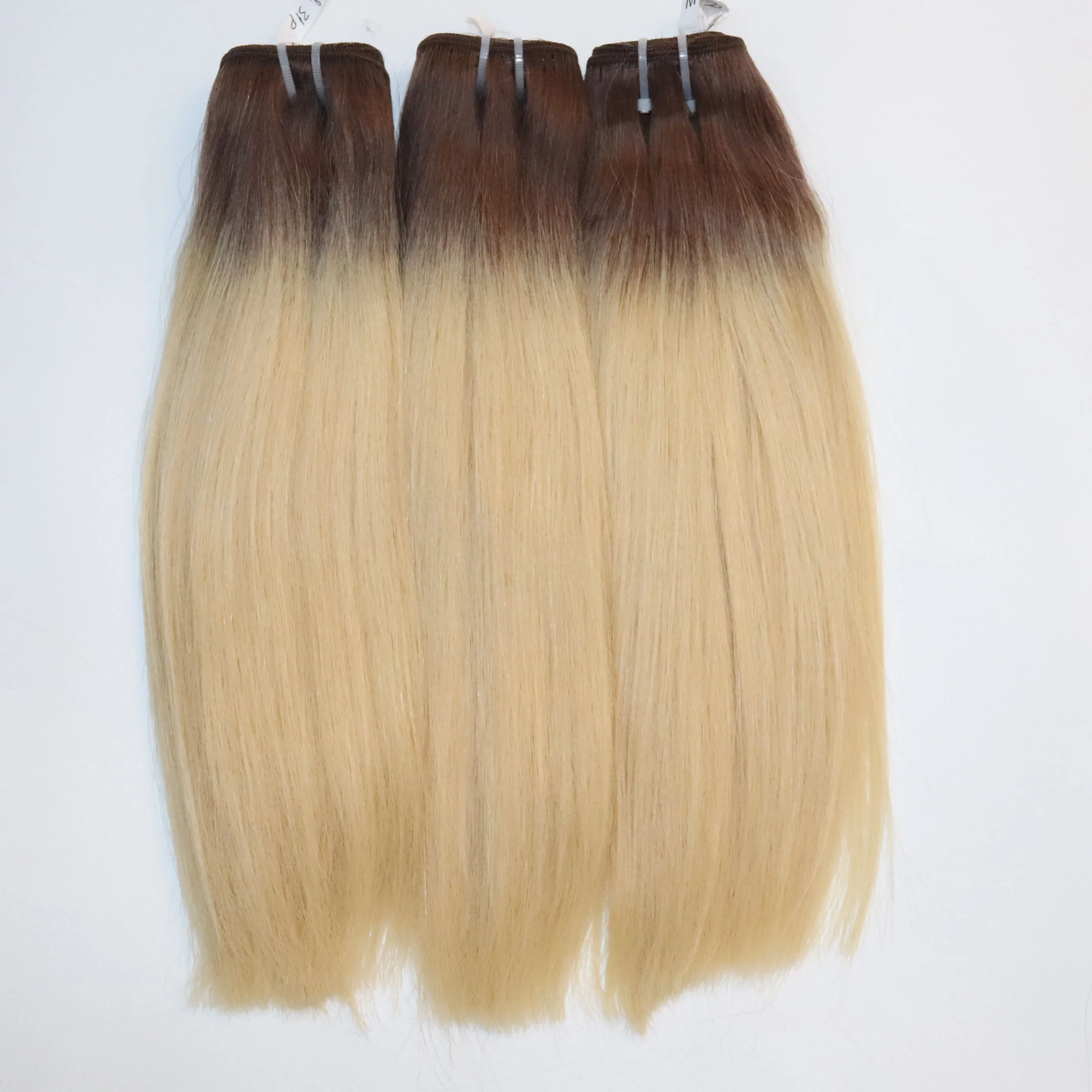 Прямые волосы с двойным рисунком Омбре роскошные натуральные вьетнамские выравненной кутикулой