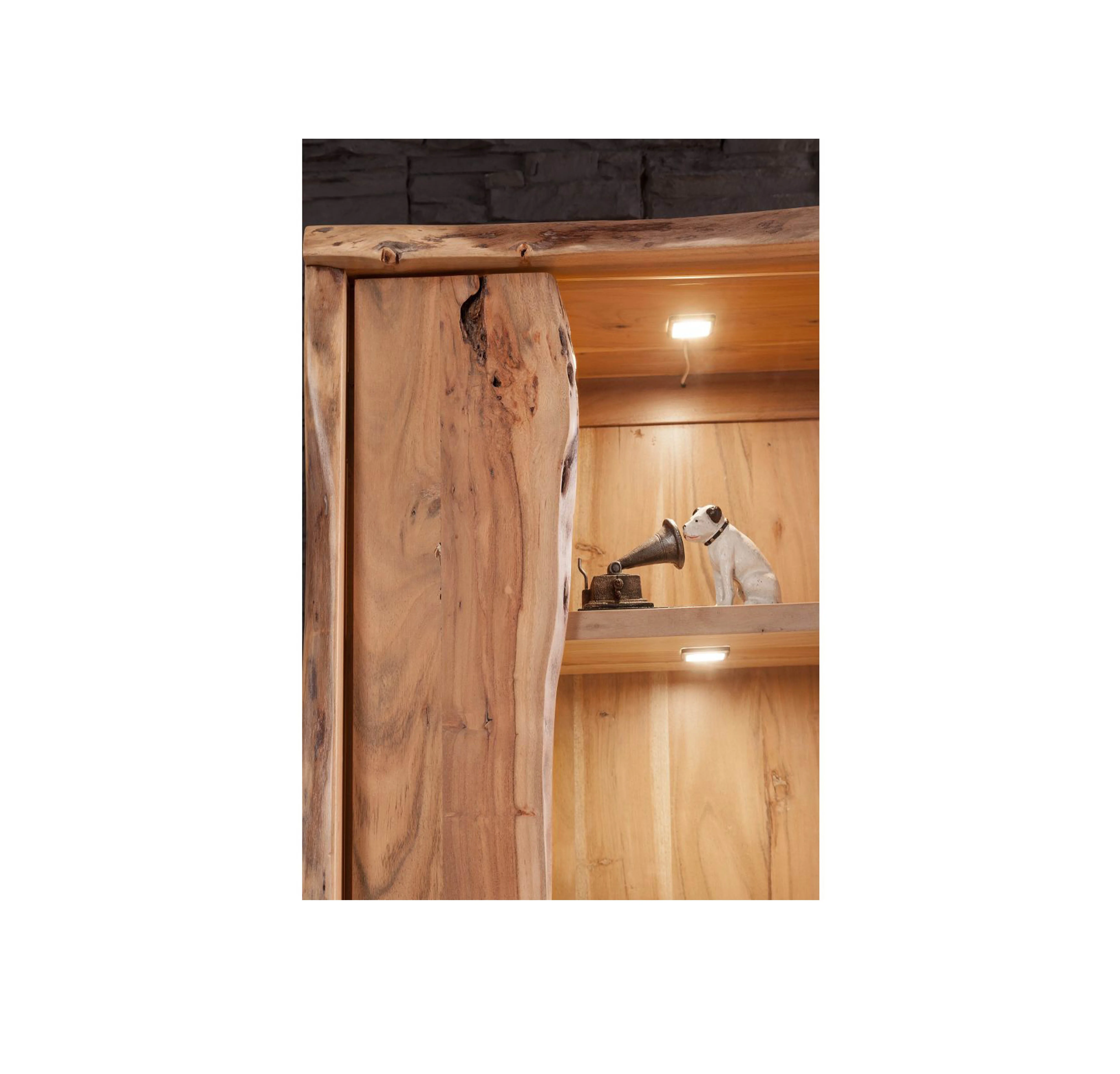 Latest Design shelves vetrina in legno di Acacia Acacia natural laccato Pure Acacia cabinet