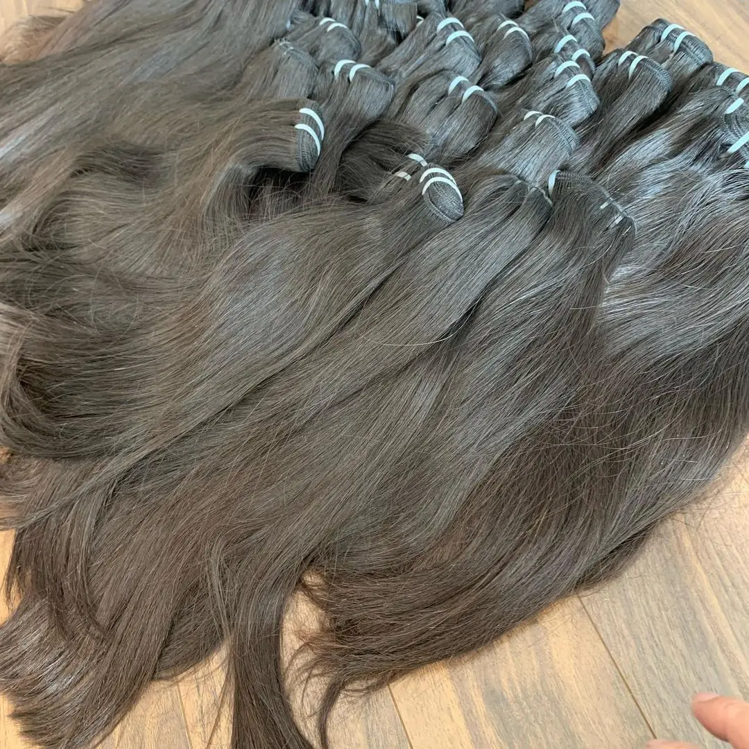 Double Weft Drawn Remy unprocessed wholesale 100% one donor Vietnamese human raw cuticle aligned virgin hair vendors