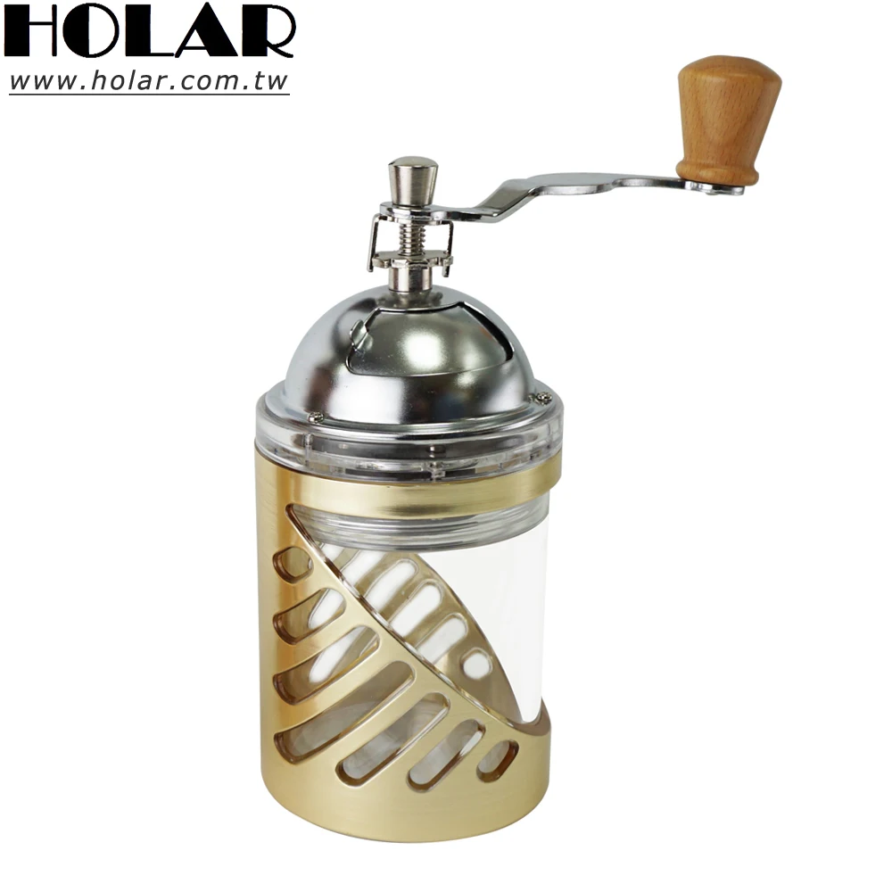[Holar] Taiwan Made Conical Manual Coffee Grinder with Acrylic