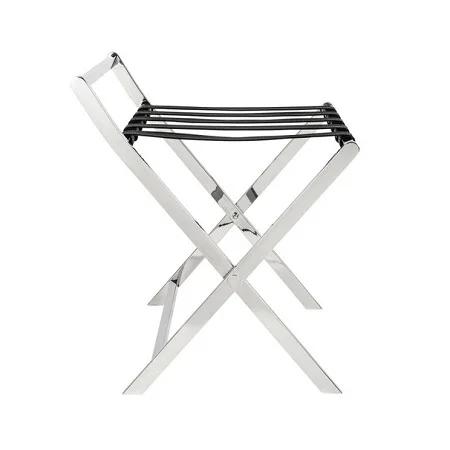 
Newest Design Stainless Steel Hotel & Home Folding Rack Premium Quality Silver Color Luggage Rack For Sale 