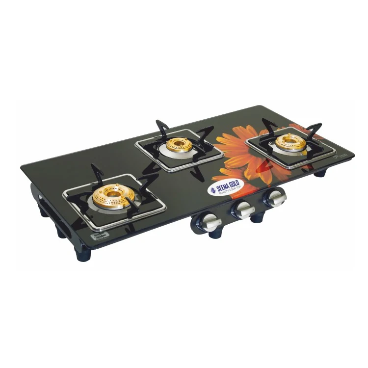 Горячая Распродажа, закаленная газовая плита с 3 горелками по оптовой цене