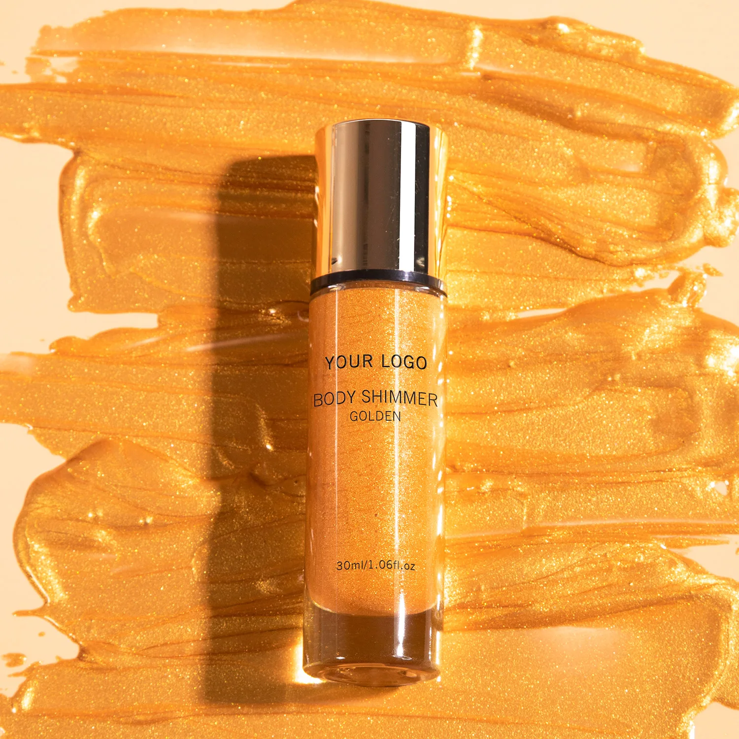 Высокое качество, логотип на заказ, мерцающее сухое масло для тела, Органическая веганская Водонепроницаемая сияющая Фирменная торговая марка для темной кожи