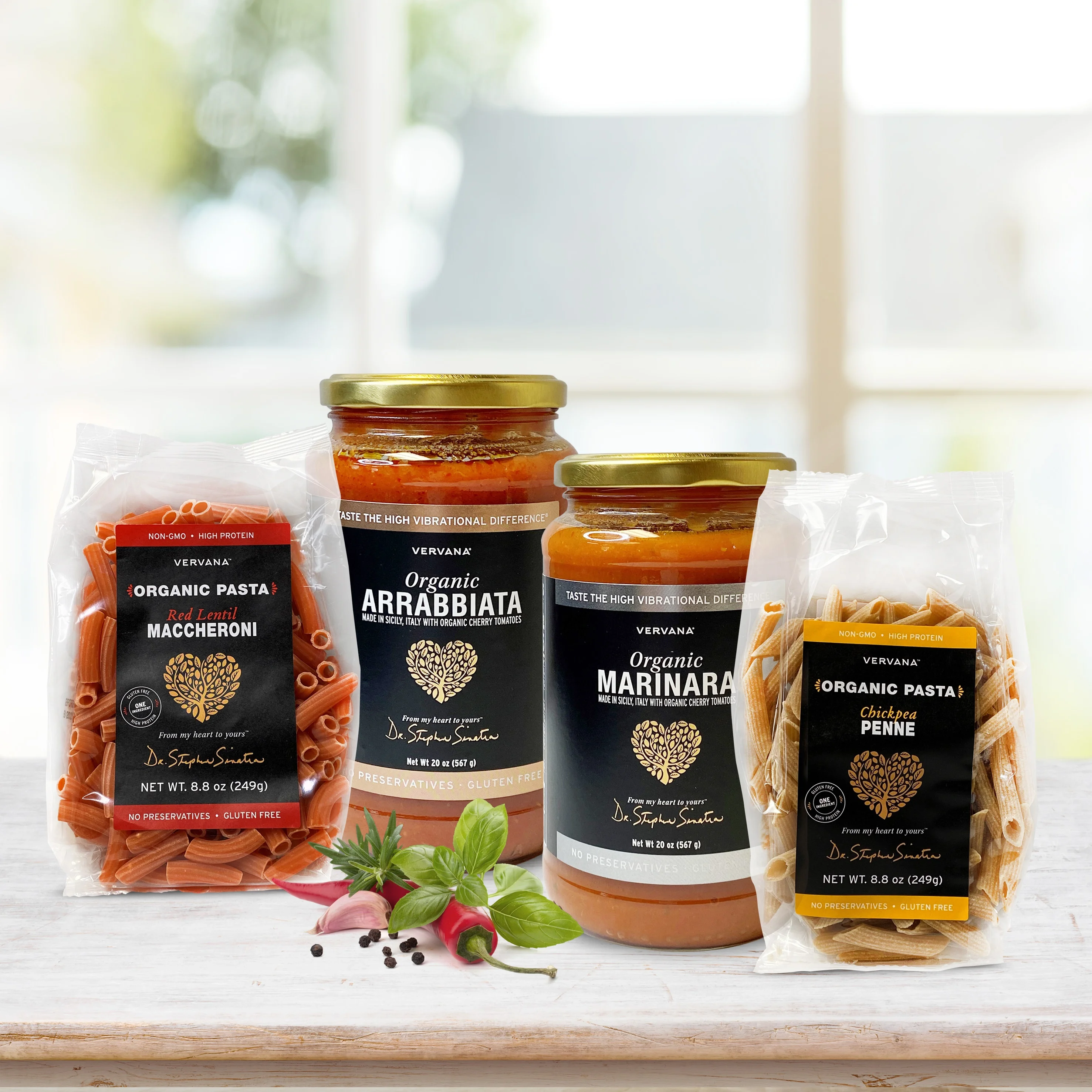 
Vervana Organic Marinara Sauce - Exceptional Quality Organic Ingredients, No Sugar Added, Made in Italy - 20 oz (567 g) / jar 