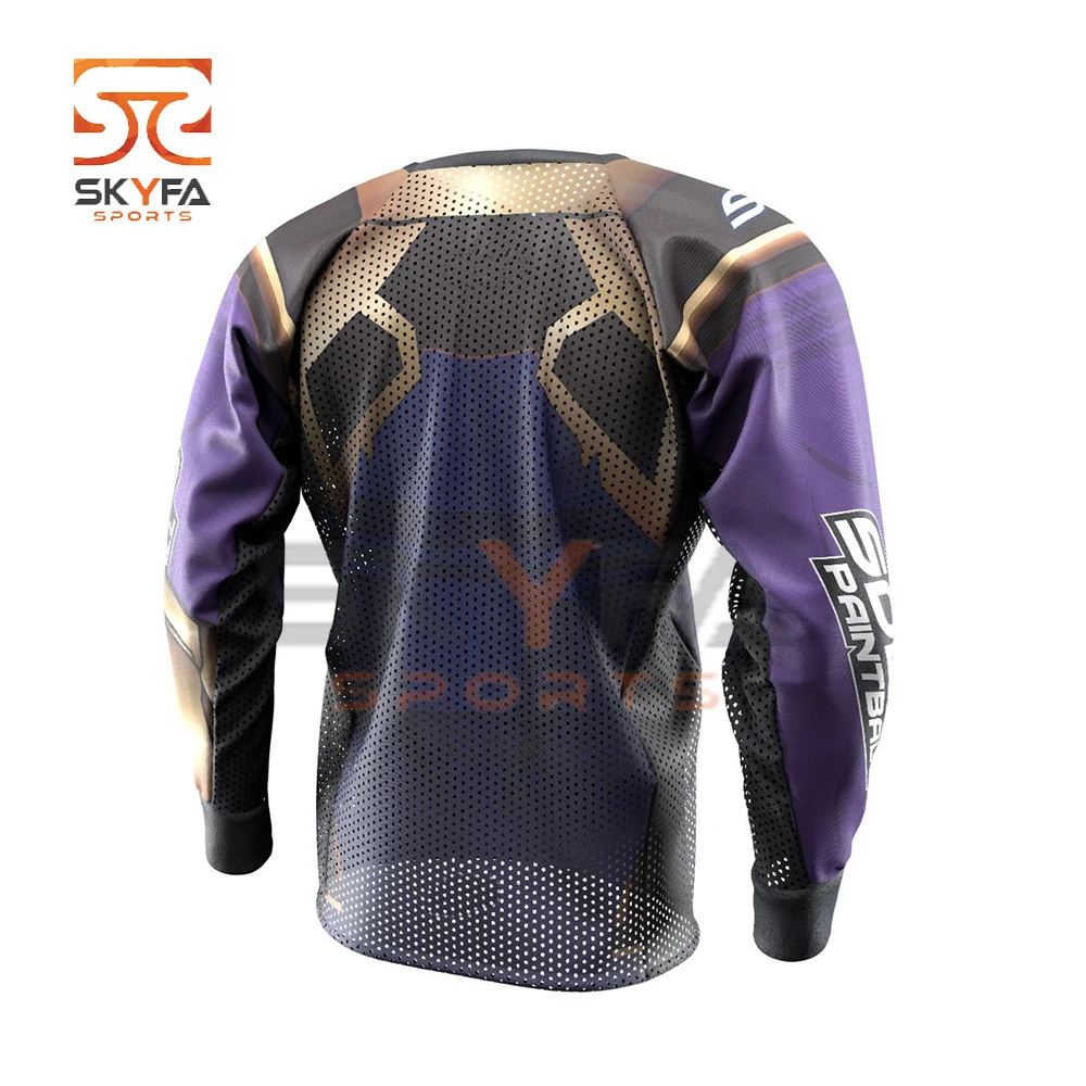 Paintball Mix Color Sublimation Shirt For 2021 Best High Quality custom logo printing paintball jersey