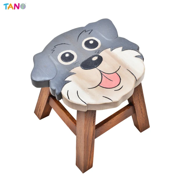 Лидер продаж детский деревянный резная табуретка B215 238 йоркширского терьера