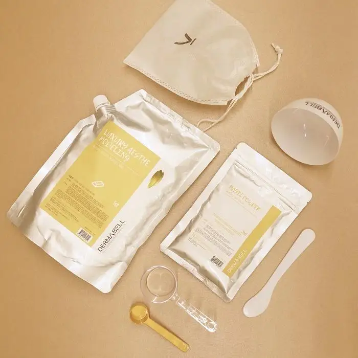 Korean Peel off Facemask Royal Gold Modeling Gel Mask with anti-wrinkle and firm skin functions for Spa Treatment Use
