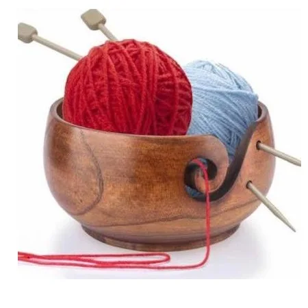 Новый дизайн деревянная чаша из пряжи новый круглая для продажи оптом по заводской цене