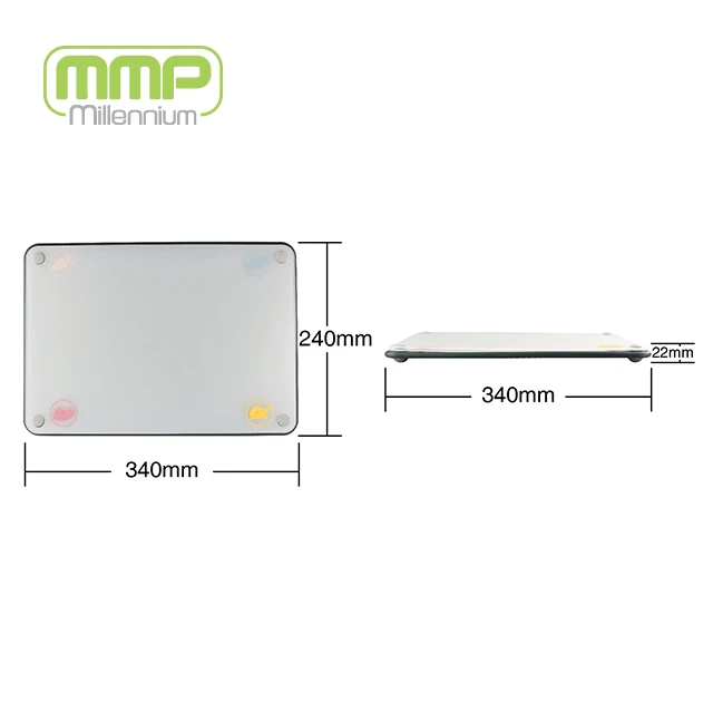 
6-in-1 Chopping Board set (1 main board + 4 flexible cutting mats) mmp 