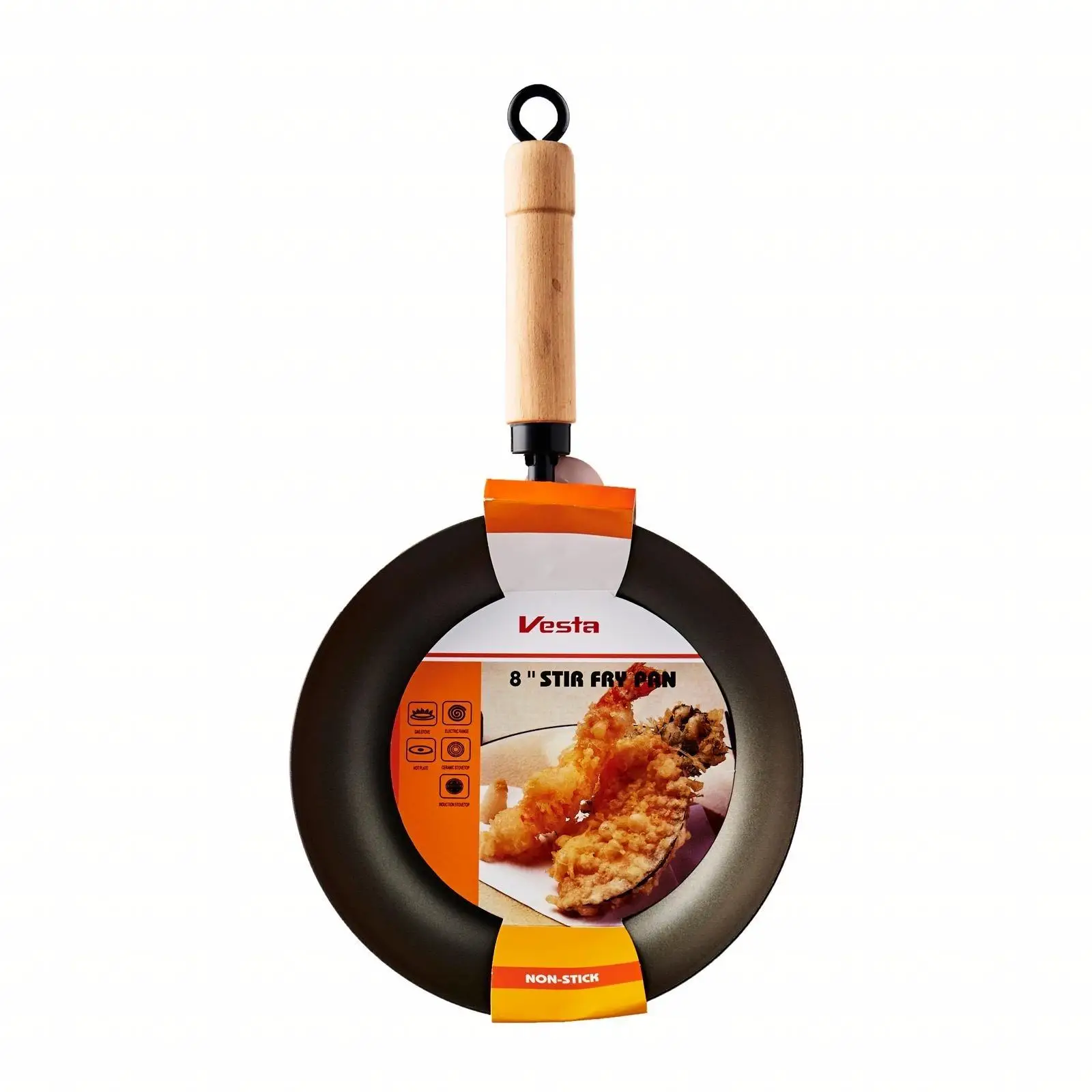 Кухонная посуда настольная японская мешалка D20Cm Vesta Pan из Тайваня китайская Металлическая стальная углеродистая антипригарная газовая