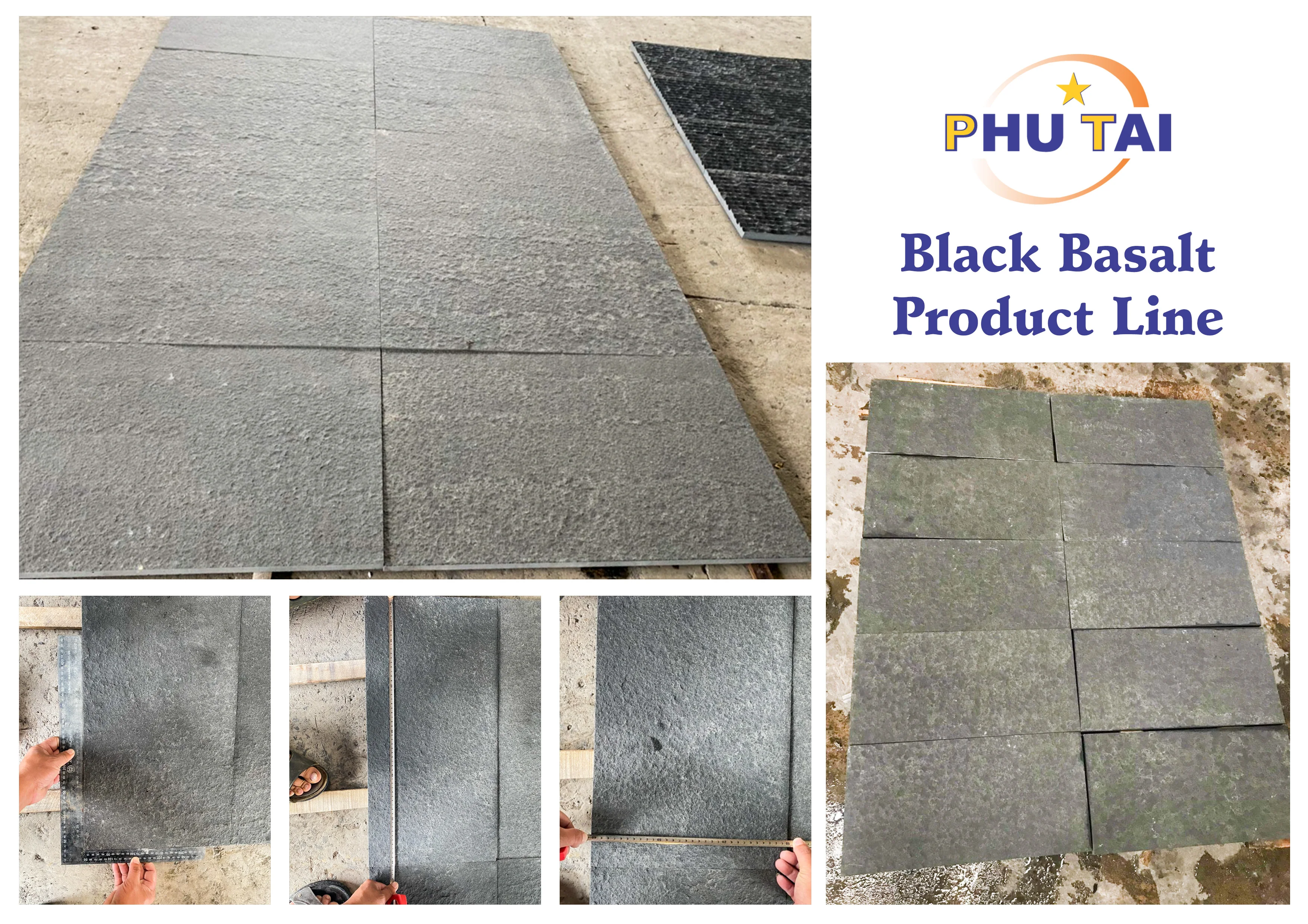 Dark Basalt Flamed 60-30x30x2-3cm