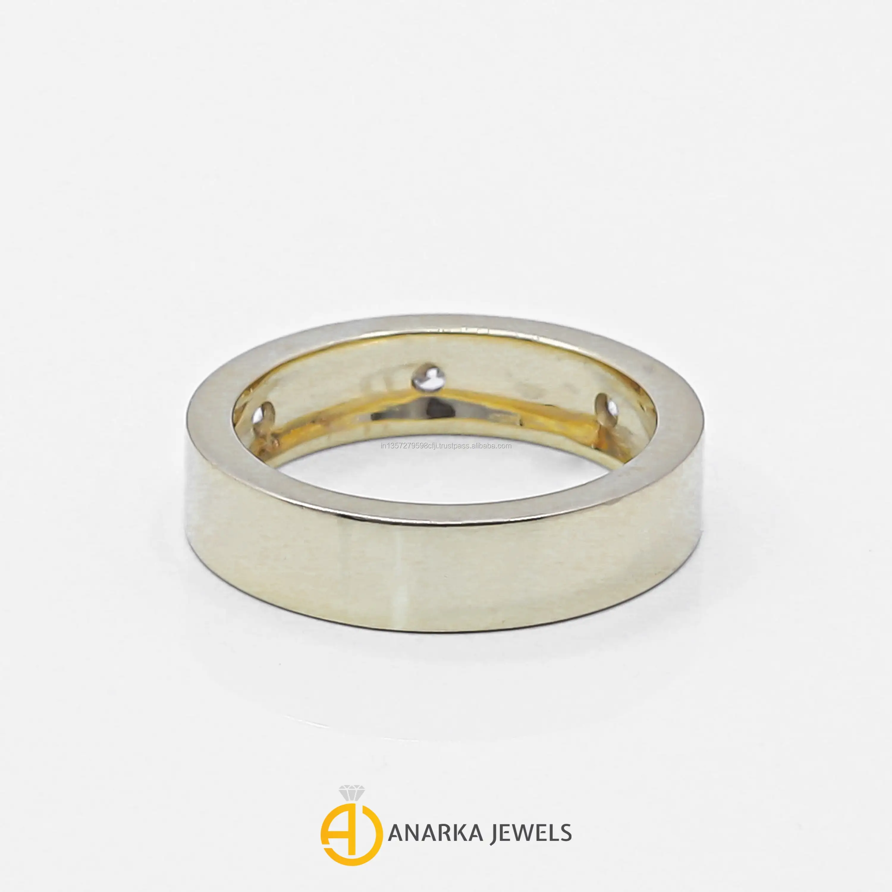 
14K Yellow Gold Engagement Ring Diamond Band MMR-320 