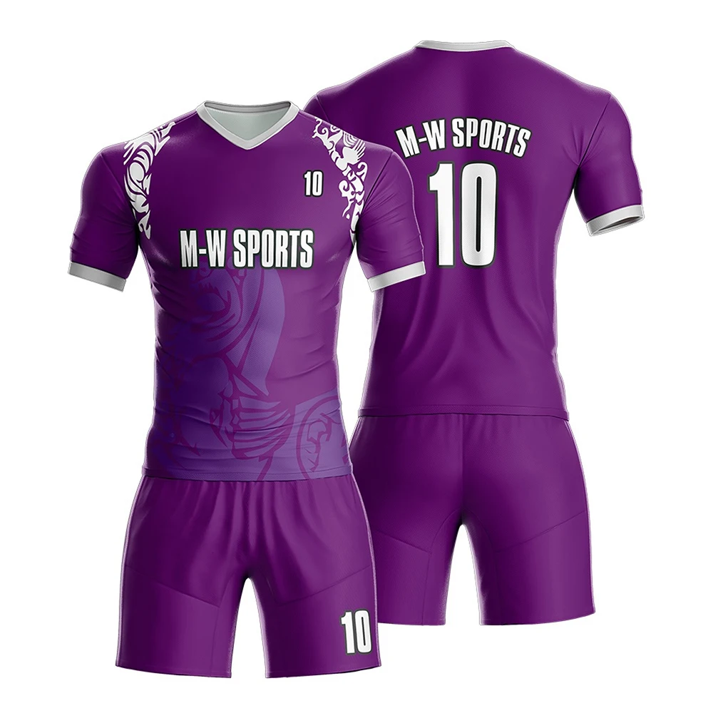 Hot Sale Latest Design Men Soccer Football Uniform | Latest Sports Wear 100% Polyester Soccer Jersey Uniform Kit Set