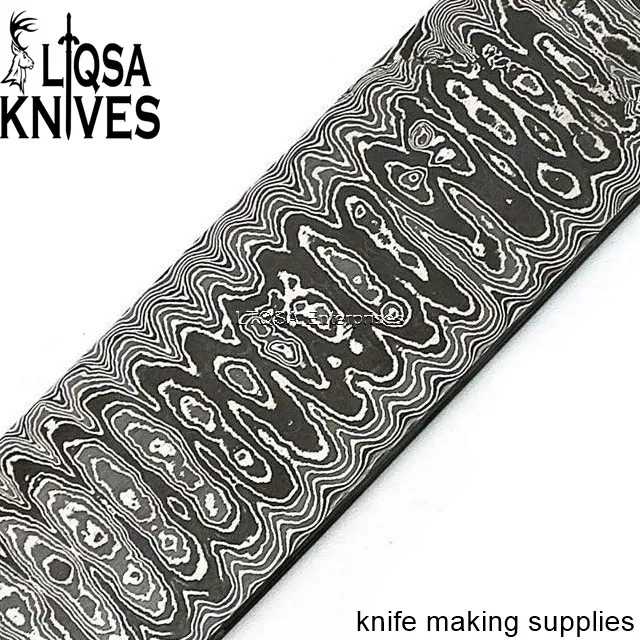 Damascus Steel Billets for Knife Making - Ladder Pattern