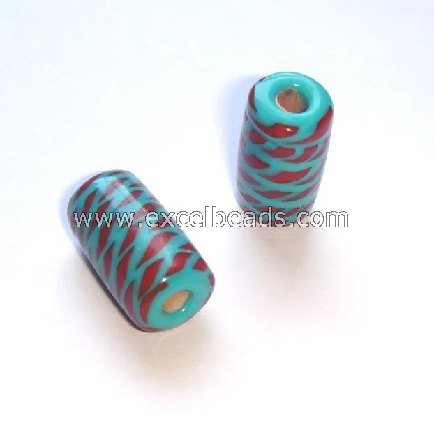 Стеклянные бусины в форме трубки с большим отверстием для украшения и изготовления ювелирных изделий от оптового поставщика Excel Exports