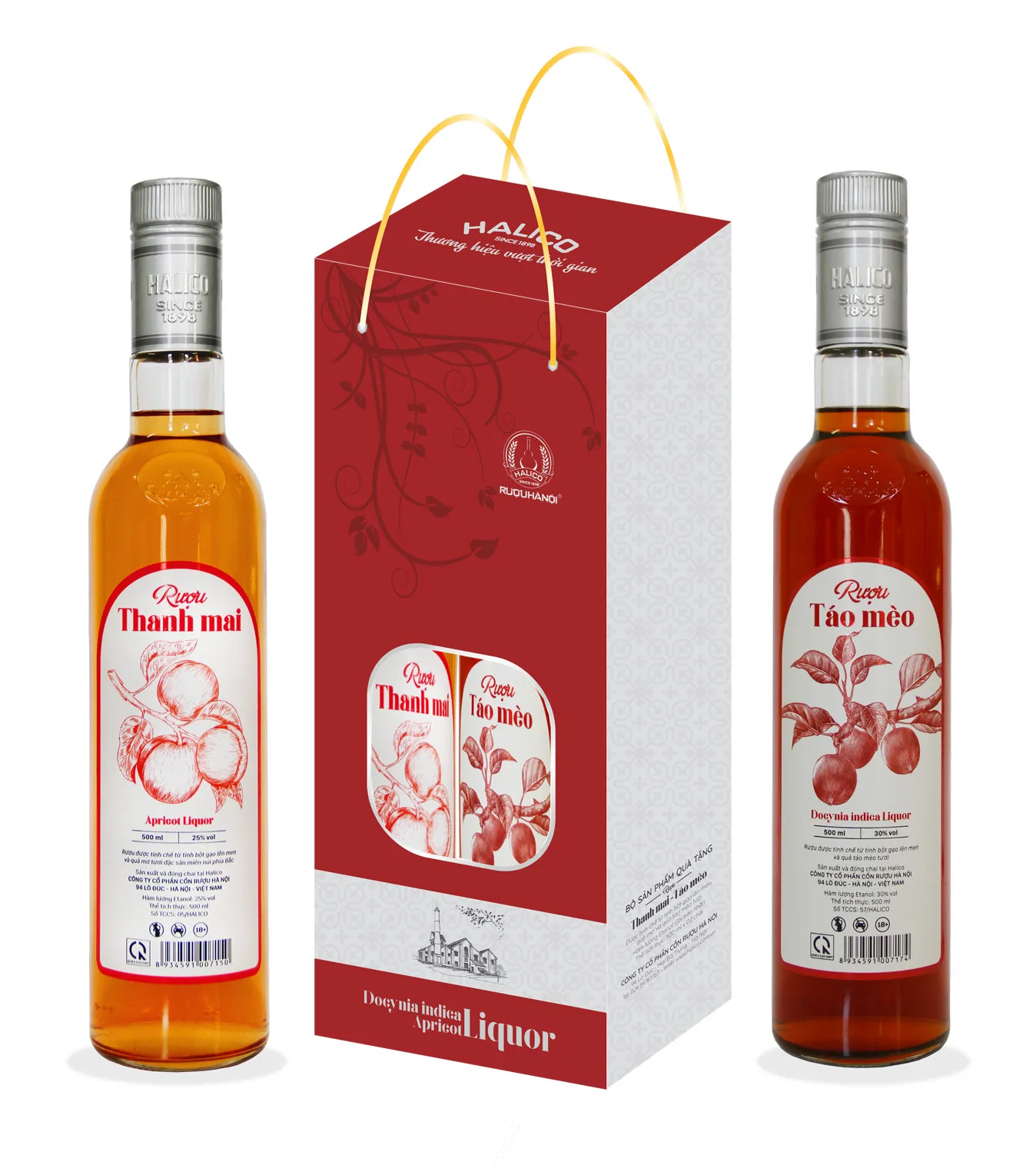Поо сервис вино Halico Thanh Mai свежий абрикосовый ликер 25% том 500 мл вьетнамский традиционный ликер стеклянная бутылка