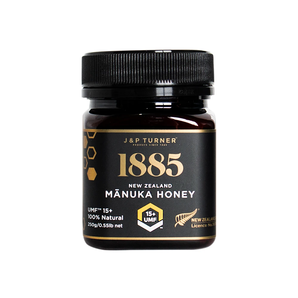 
Manuka Honey UMF 15+ 250ml NZ Made Premium Quality 100% Pure Black Label Edition 