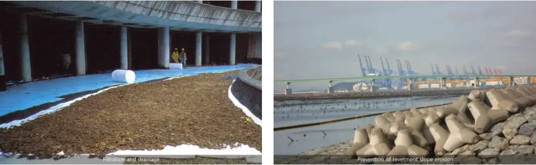 polyester needle-punched nonwoven geotextile Geos Filter