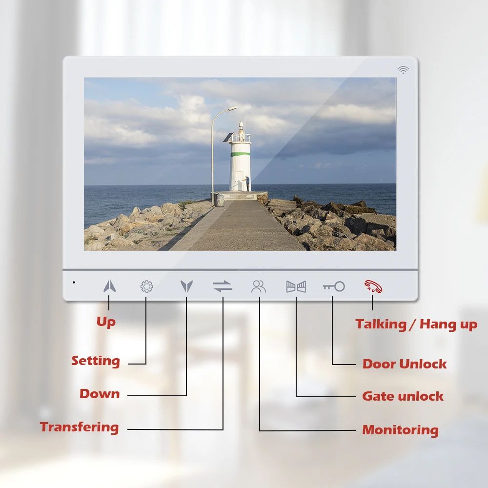 7 inch Color Video Door Phone WiFi Villa Video Intercom ip System