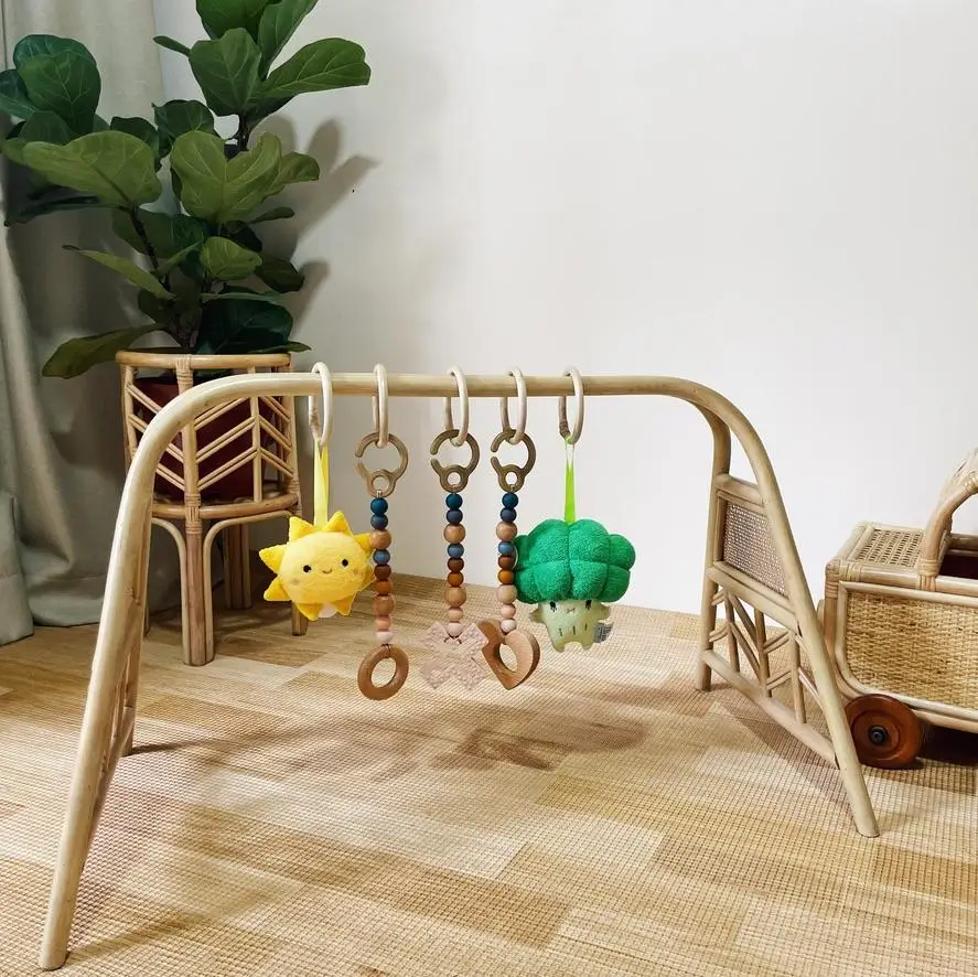SISU/RFK-017 Rattan Baby Play Gym Furniture for Bedroom Use for Babies and Kids