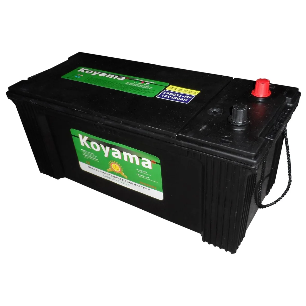 12V 180Ah MF Car Battery N180