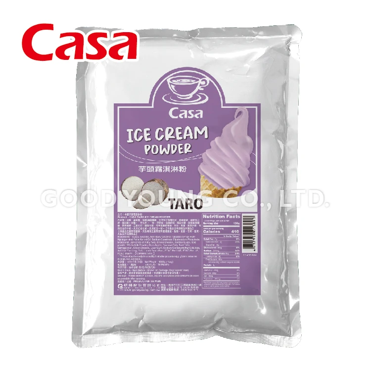 Хороший молодой чай халяльная сертификация мороженое таро порошок со вкусом мягкий для мороженого смесь