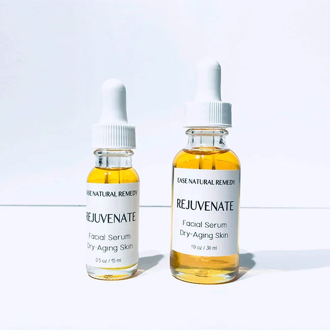 100% Pure Organic Massage Facial Oils Serum Skin Care Dropper Used Before Foundation For Glow and Smooth Makeup Finish