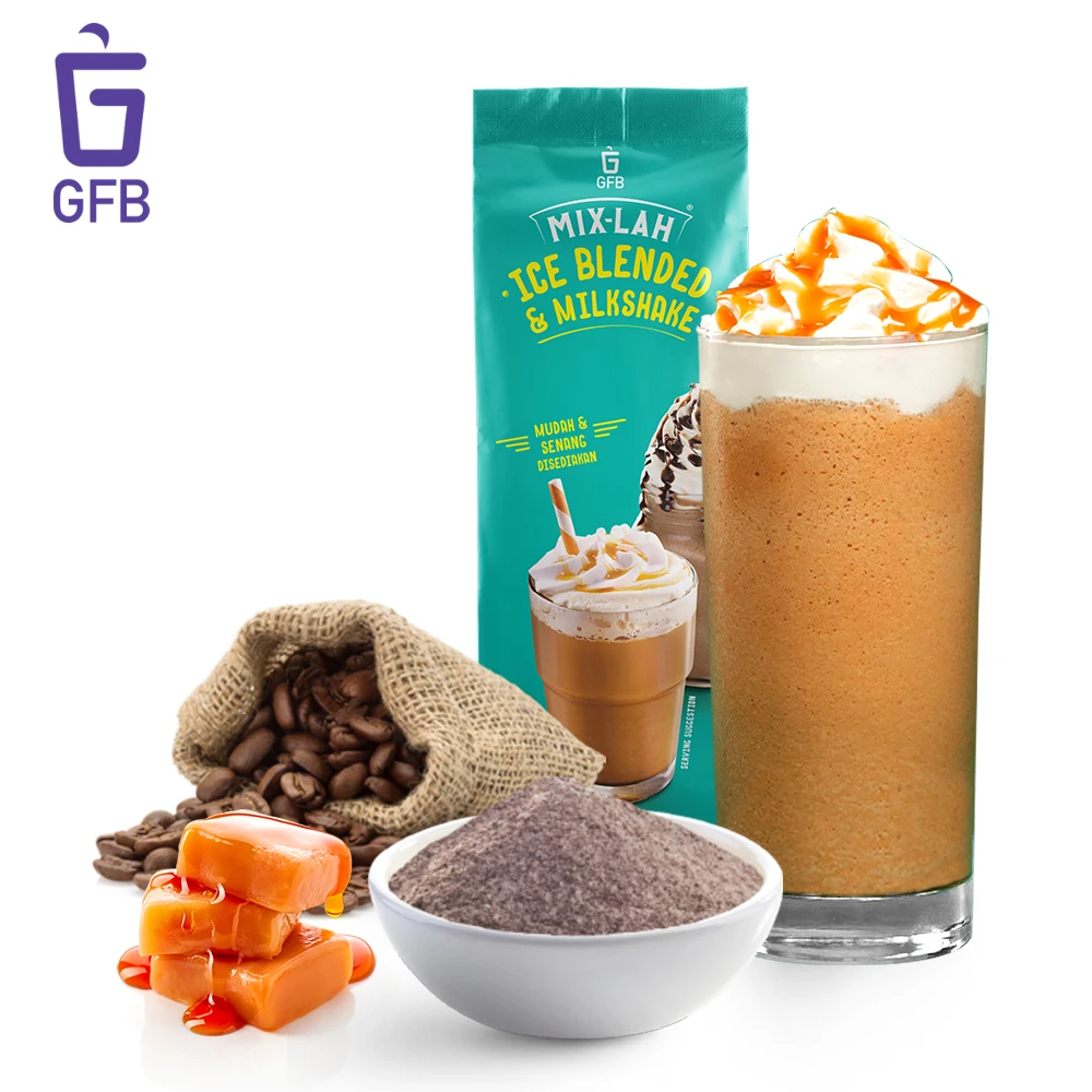 Оптовая продажа, растворимый кофейный микс 2 в 1, карамельный кофейный порошок, Халяль для кофейни