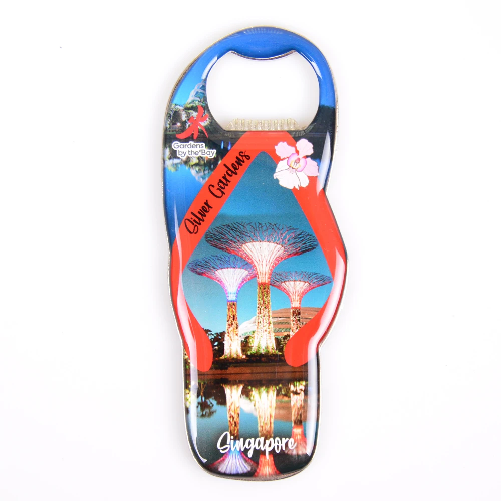 Metal Magnetic Opener Flip Flop Shape With Epoxy