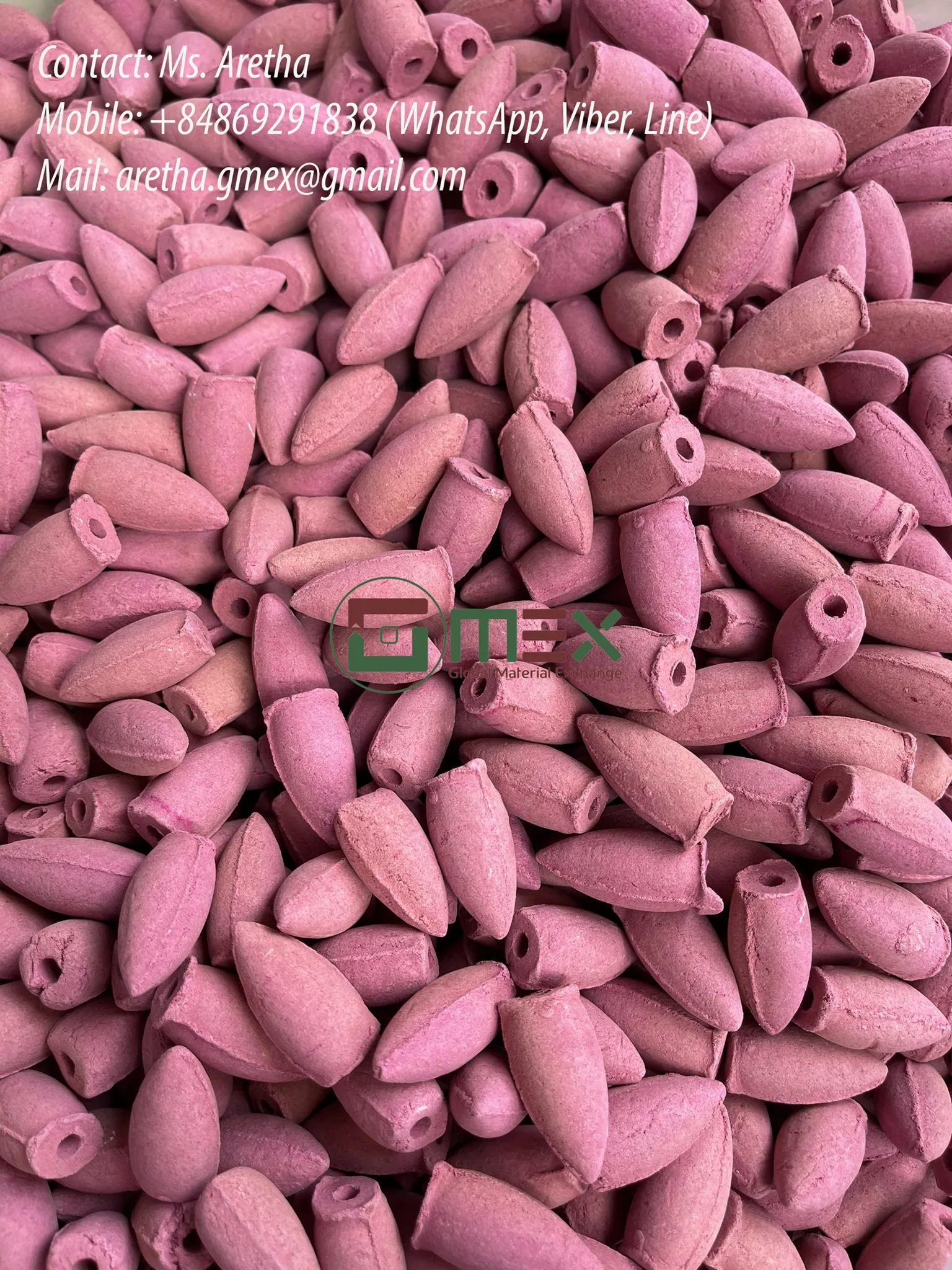 Cone incense customized color and size suitable for your incense burner from GMEX +84-819753326