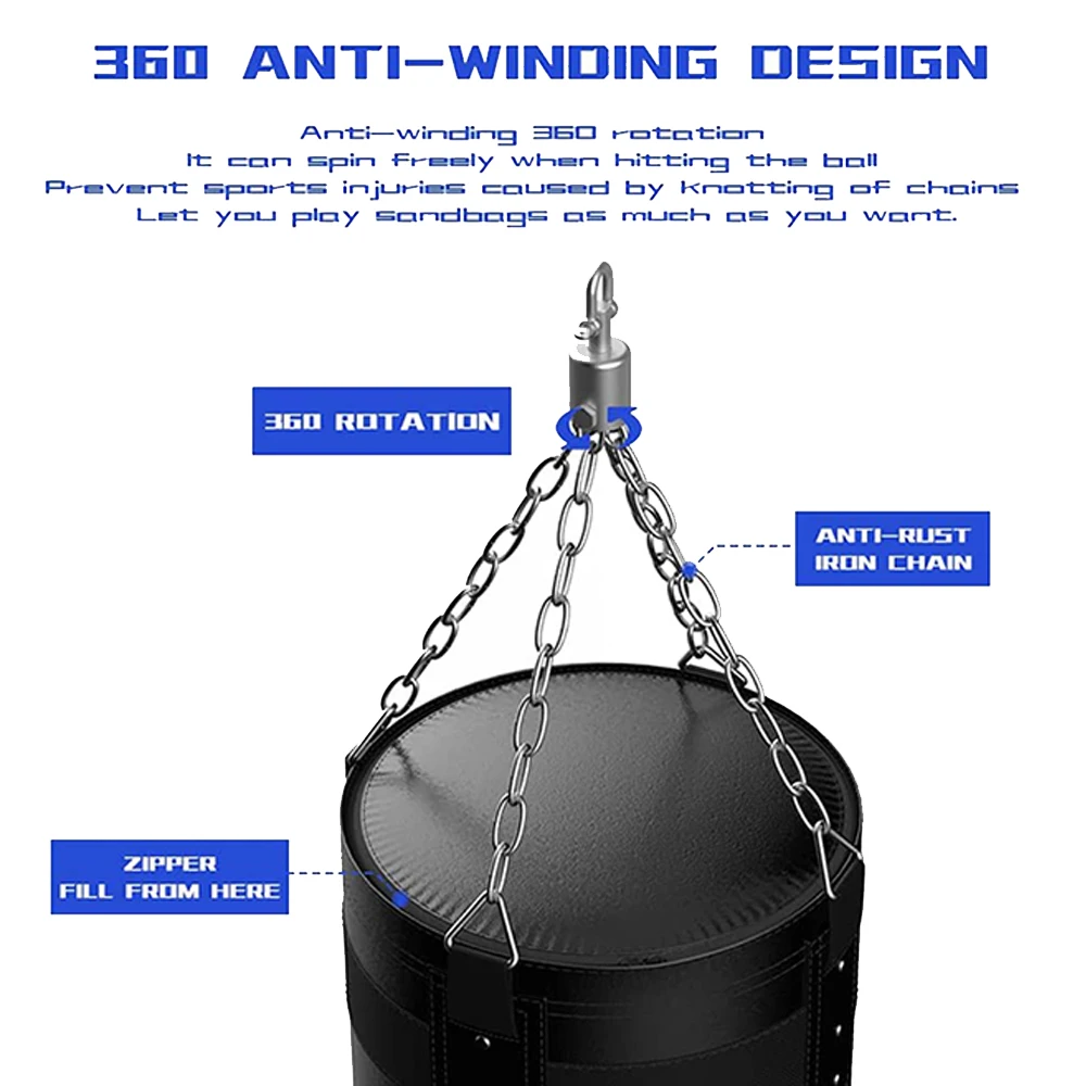 Heavy Boxing Punching Bag Without Filling MMA Punching Bags Training Kickboxing Sand Punching Bag