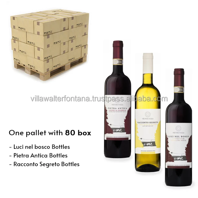  Высококачественное итальянское настольное вино 1 поддон Nebbiolo натюрморт красное и шардонне
