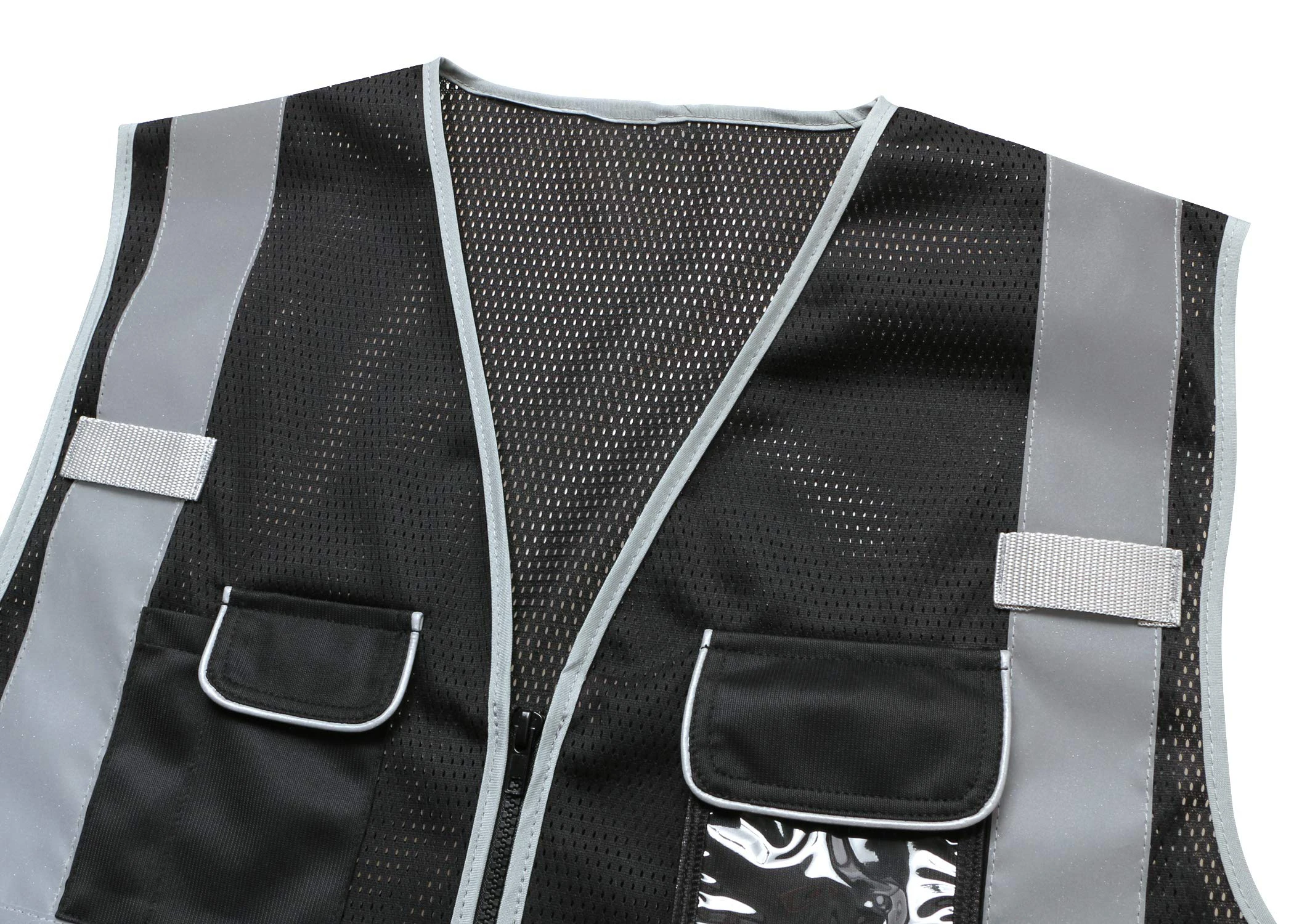 
Safety Vest Protective Workwear 5 Pockets With Reflective Strips Outdoor Work Vest 