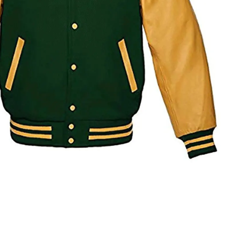 Куртки varsity индивидуальный дизайн высокое качество оптовая продажа шерстяные кожаные рукава